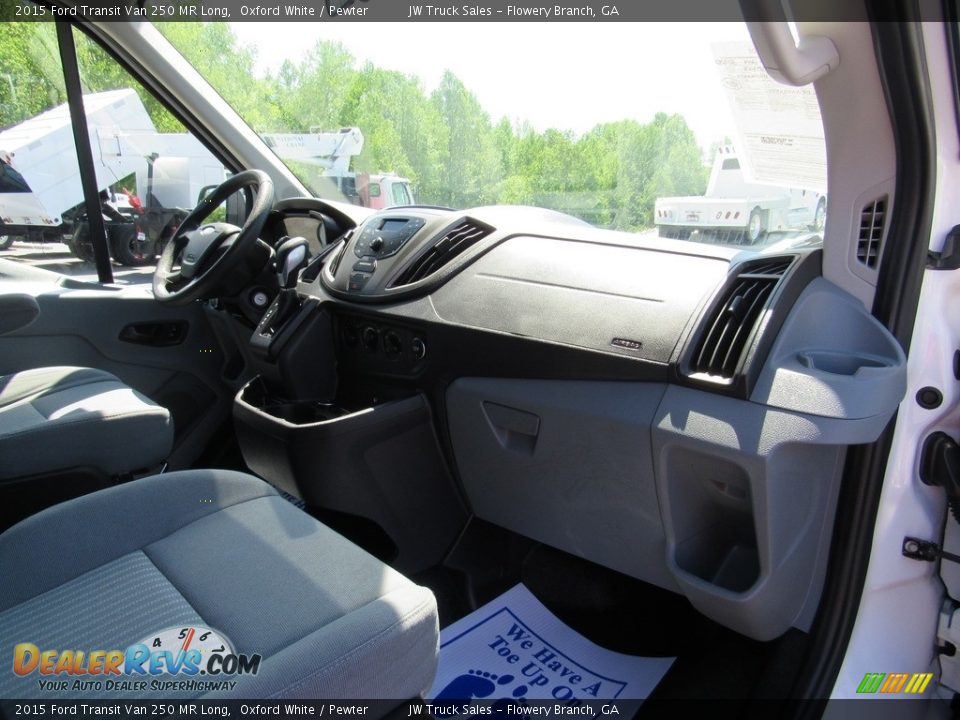 2015 Ford Transit Van 250 MR Long Oxford White / Pewter Photo #22