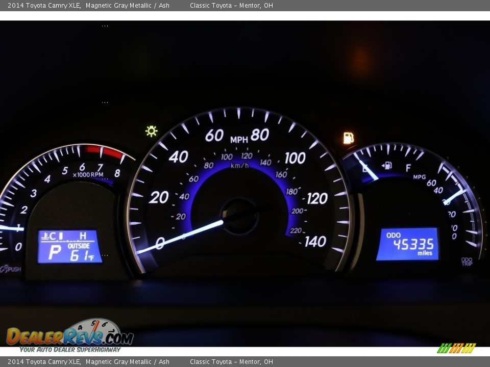 2014 Toyota Camry XLE Magnetic Gray Metallic / Ash Photo #7