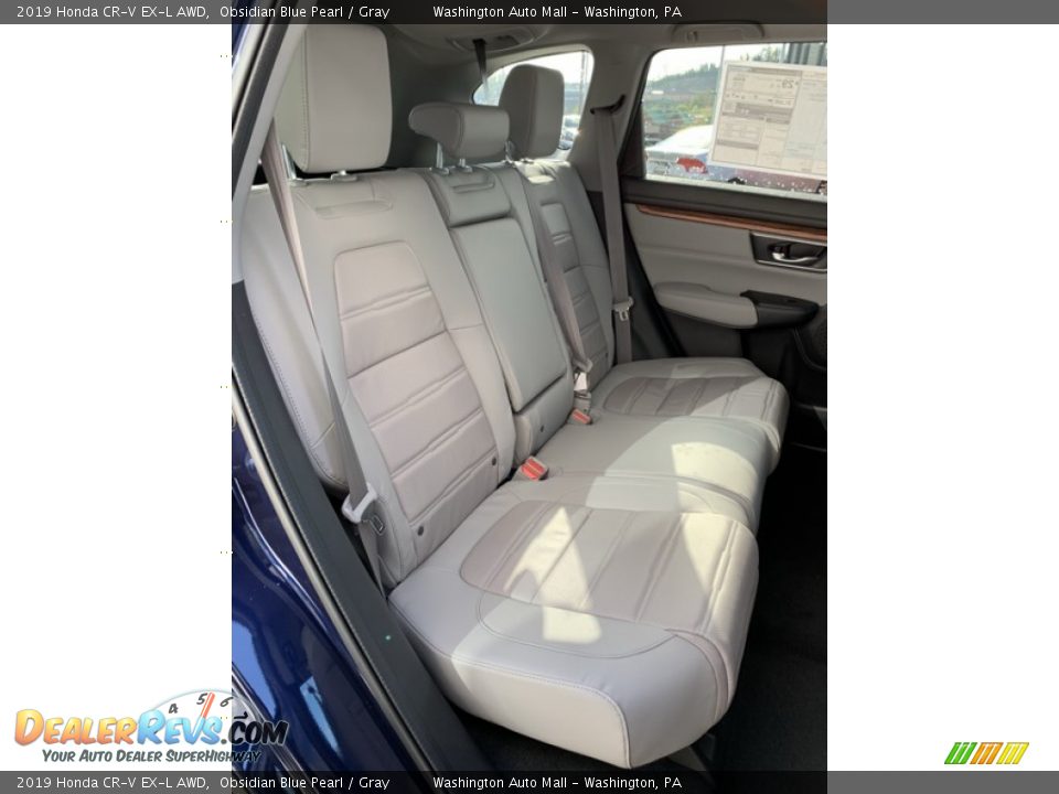 2019 Honda CR-V EX-L AWD Obsidian Blue Pearl / Gray Photo #25