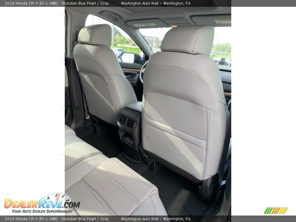 2019 Honda CR-V EX-L AWD Obsidian Blue Pearl / Gray Photo #26