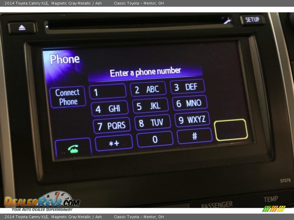 2014 Toyota Camry XLE Magnetic Gray Metallic / Ash Photo #11