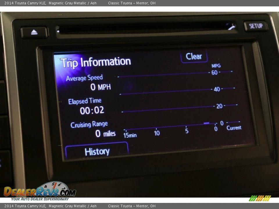 2014 Toyota Camry XLE Magnetic Gray Metallic / Ash Photo #12