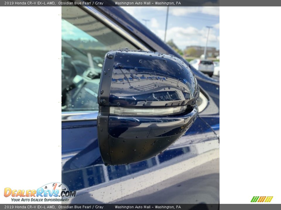2019 Honda CR-V EX-L AWD Obsidian Blue Pearl / Gray Photo #30