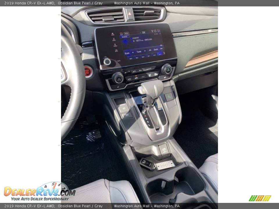 2019 Honda CR-V EX-L AWD Obsidian Blue Pearl / Gray Photo #33