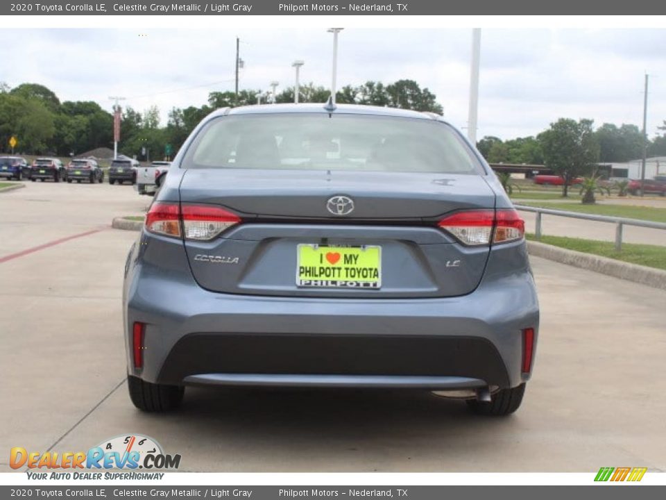 2020 Toyota Corolla LE Celestite Gray Metallic / Light Gray Photo #7