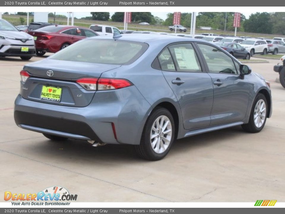 2020 Toyota Corolla LE Celestite Gray Metallic / Light Gray Photo #8