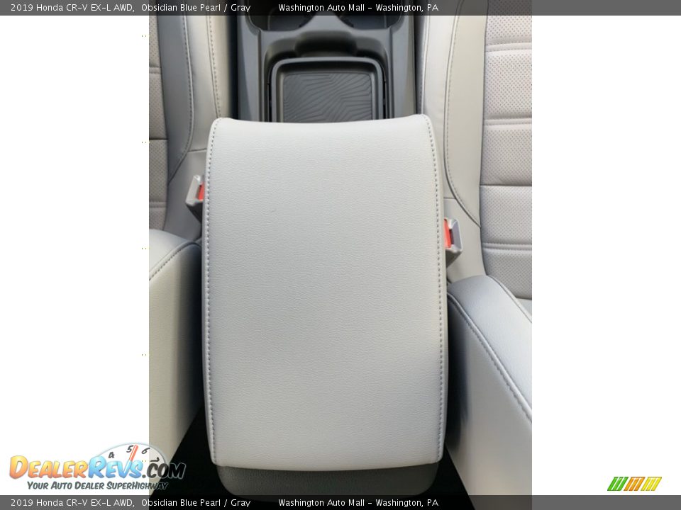 2019 Honda CR-V EX-L AWD Obsidian Blue Pearl / Gray Photo #36