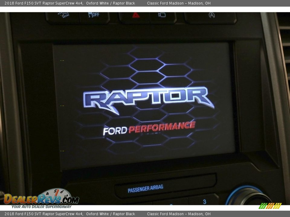 2018 Ford F150 SVT Raptor SuperCrew 4x4 Oxford White / Raptor Black Photo #14