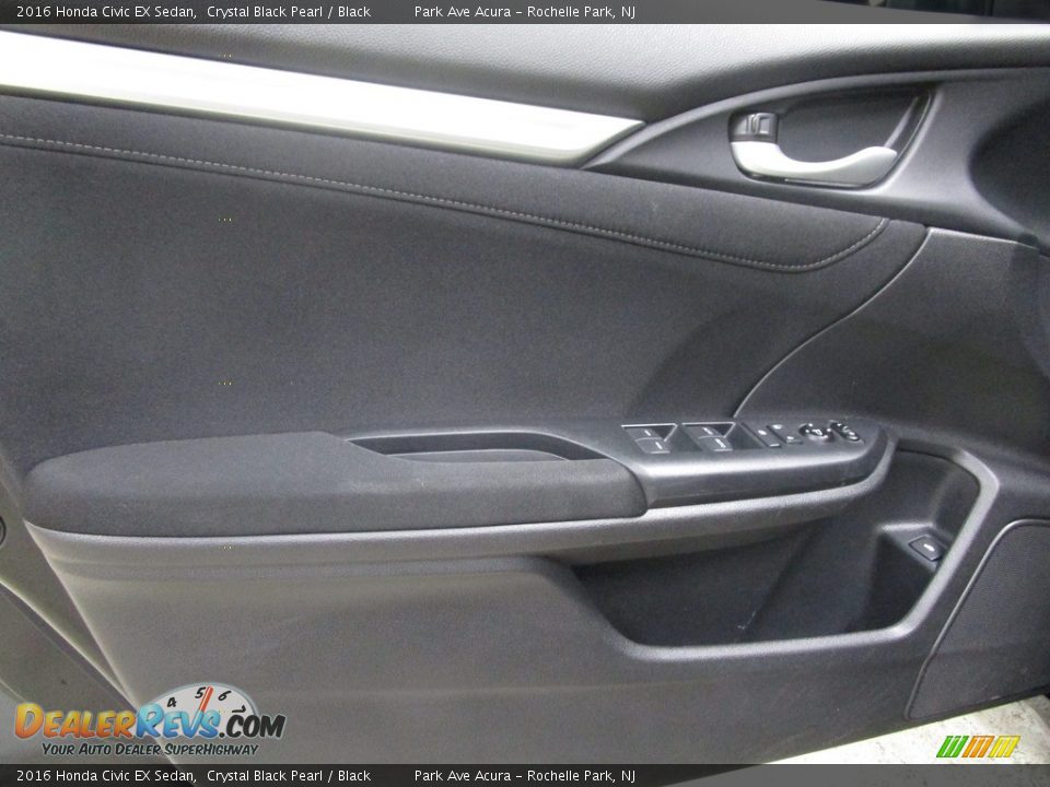 2016 Honda Civic EX Sedan Crystal Black Pearl / Black Photo #5