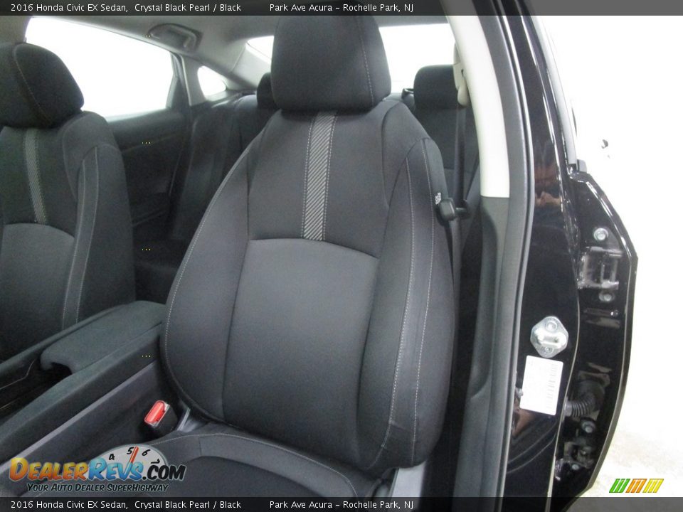 2016 Honda Civic EX Sedan Crystal Black Pearl / Black Photo #6