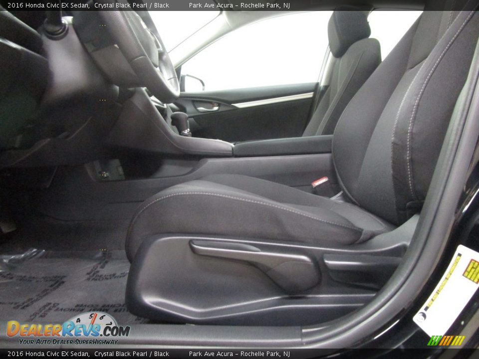 2016 Honda Civic EX Sedan Crystal Black Pearl / Black Photo #7