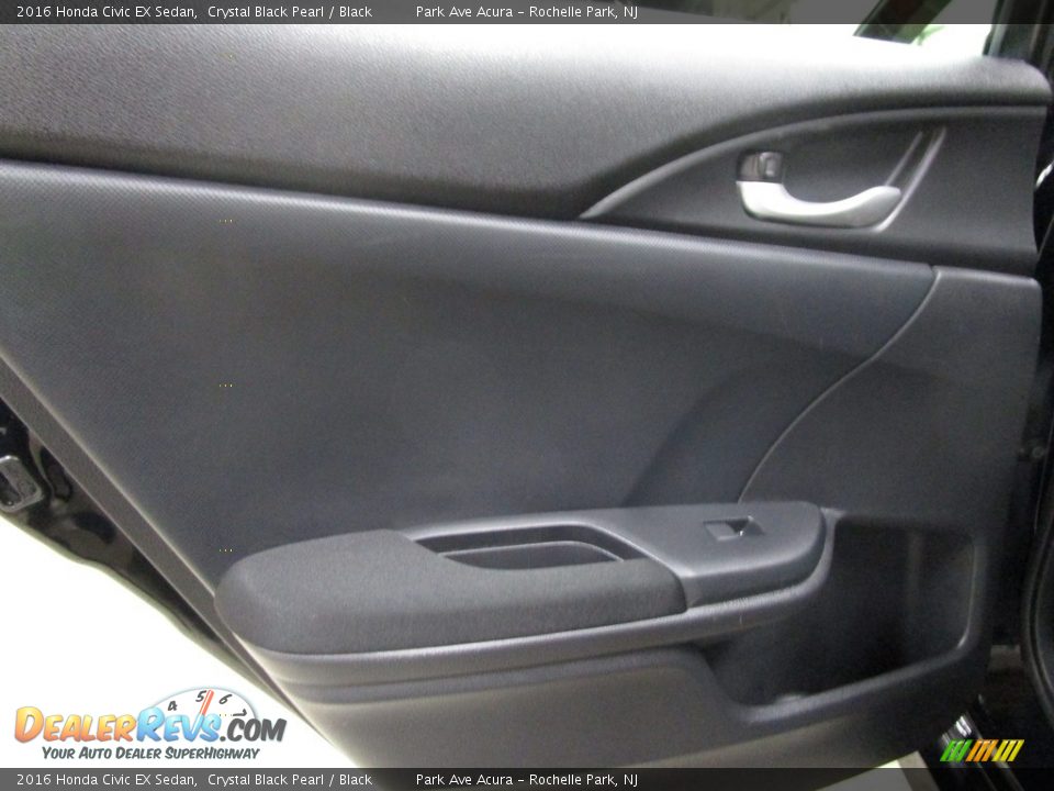 2016 Honda Civic EX Sedan Crystal Black Pearl / Black Photo #8