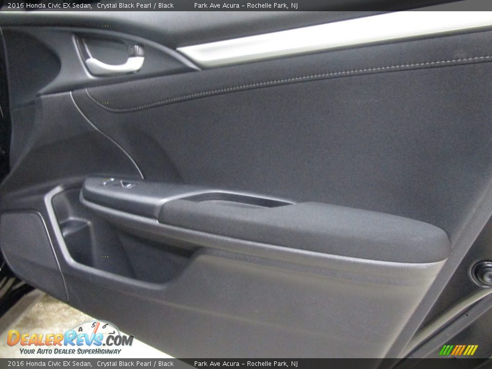 2016 Honda Civic EX Sedan Crystal Black Pearl / Black Photo #11