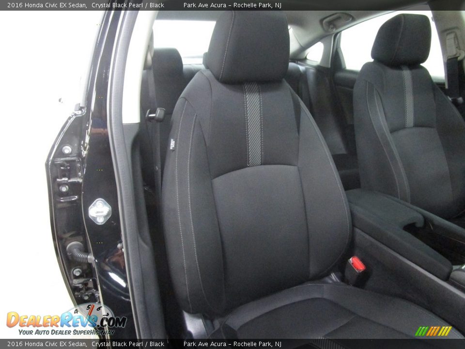 2016 Honda Civic EX Sedan Crystal Black Pearl / Black Photo #12