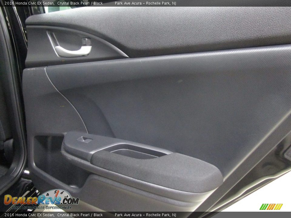 2016 Honda Civic EX Sedan Crystal Black Pearl / Black Photo #14