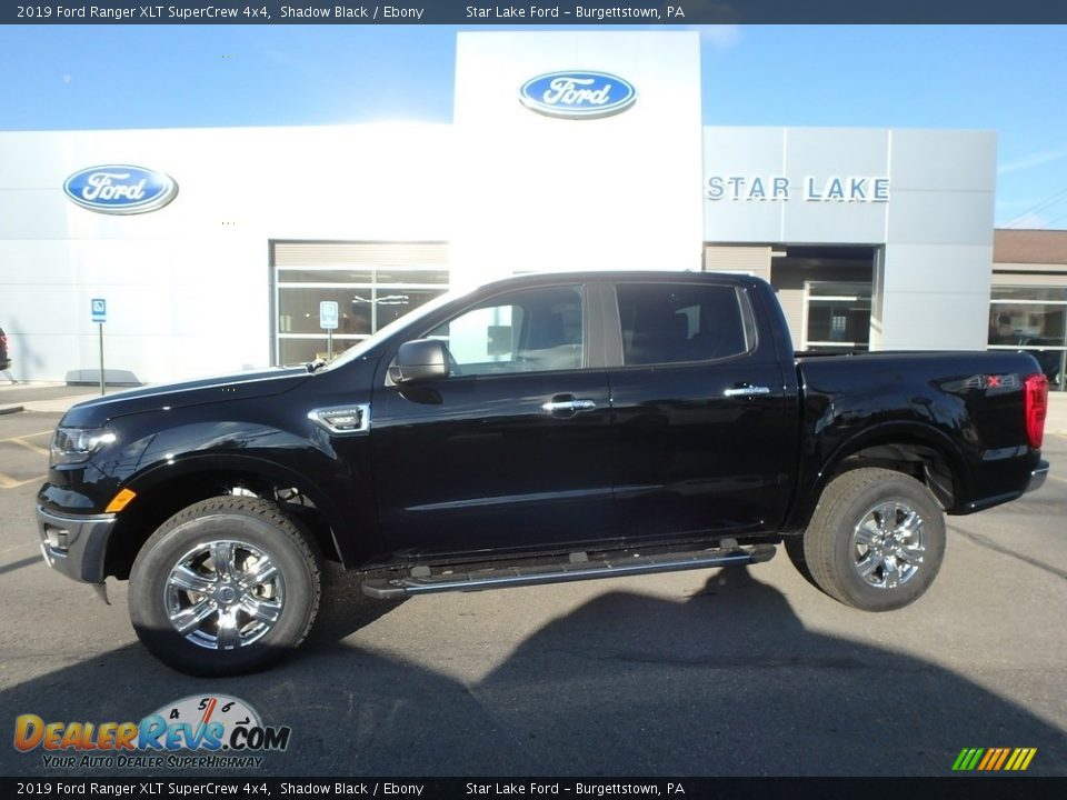 2019 Ford Ranger XLT SuperCrew 4x4 Shadow Black / Ebony Photo #1