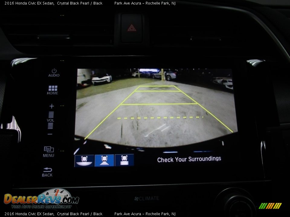 2016 Honda Civic EX Sedan Crystal Black Pearl / Black Photo #24