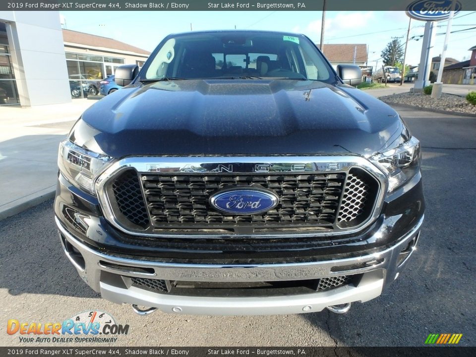 2019 Ford Ranger XLT SuperCrew 4x4 Shadow Black / Ebony Photo #2