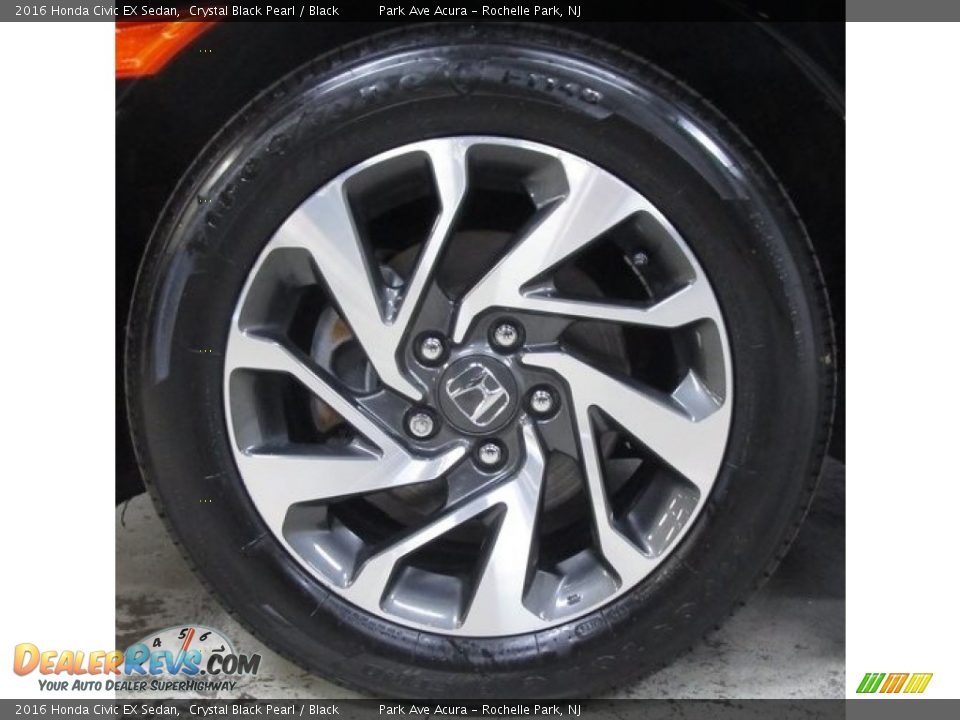 2016 Honda Civic EX Sedan Crystal Black Pearl / Black Photo #27