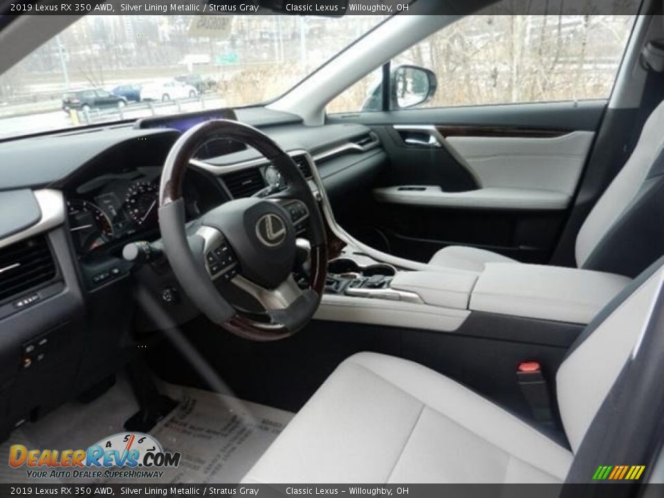 2019 Lexus RX 350 AWD Silver Lining Metallic / Stratus Gray Photo #2