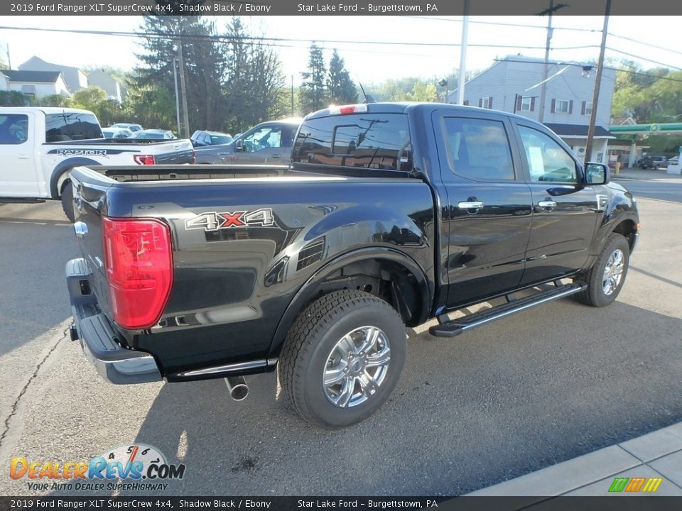 2019 Ford Ranger XLT SuperCrew 4x4 Shadow Black / Ebony Photo #5