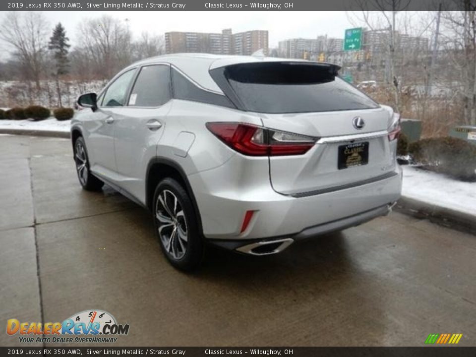 2019 Lexus RX 350 AWD Silver Lining Metallic / Stratus Gray Photo #4