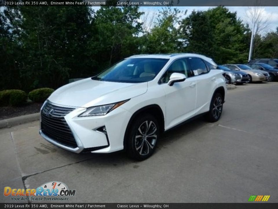 2019 Lexus RX 350 AWD Eminent White Pearl / Parchment Photo #1