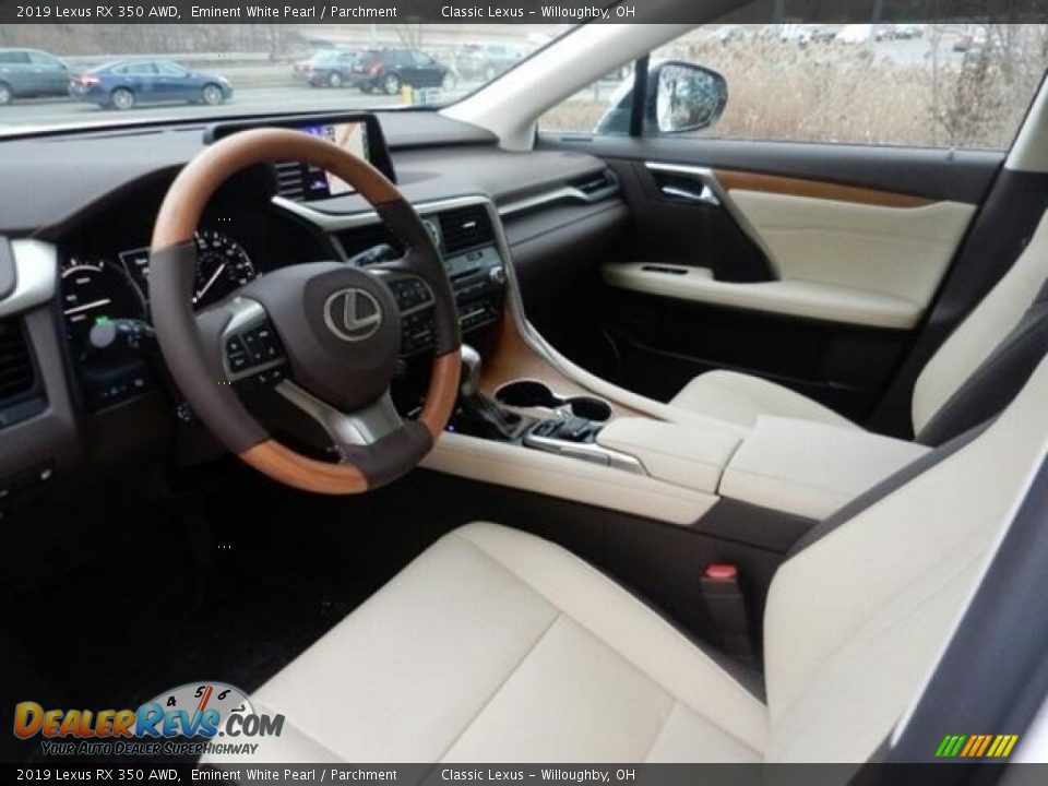 2019 Lexus RX 350 AWD Eminent White Pearl / Parchment Photo #2