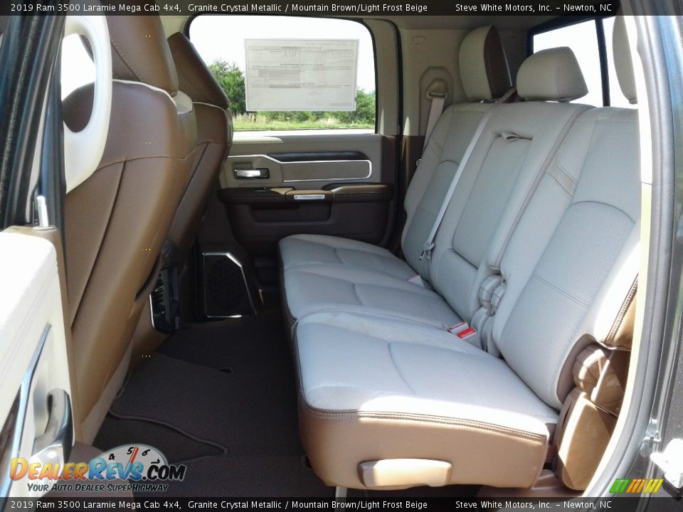 Rear Seat of 2019 Ram 3500 Laramie Mega Cab 4x4 Photo #11