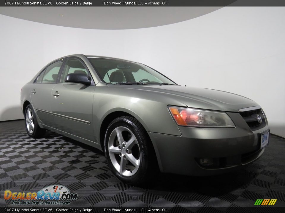 2007 Hyundai Sonata SE V6 Golden Beige / Beige Photo #5