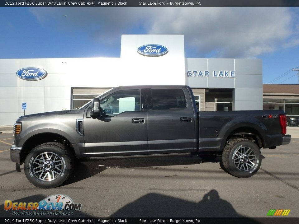 2019 Ford F250 Super Duty Lariat Crew Cab 4x4 Magnetic / Black Photo #1
