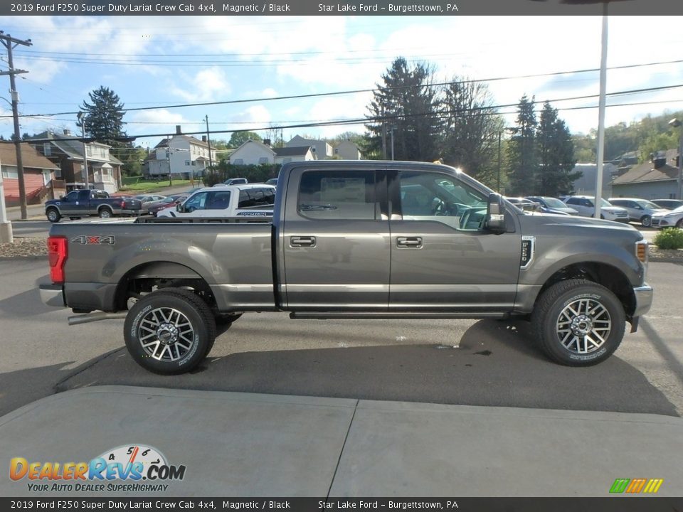 2019 Ford F250 Super Duty Lariat Crew Cab 4x4 Magnetic / Black Photo #4
