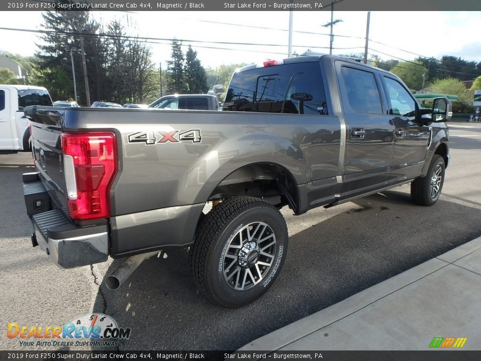 2019 Ford F250 Super Duty Lariat Crew Cab 4x4 Magnetic / Black Photo #5