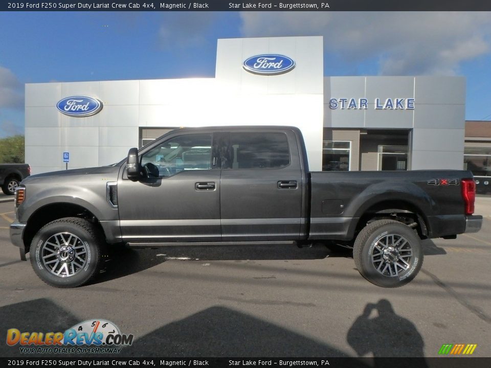 2019 Ford F250 Super Duty Lariat Crew Cab 4x4 Magnetic / Black Photo #8