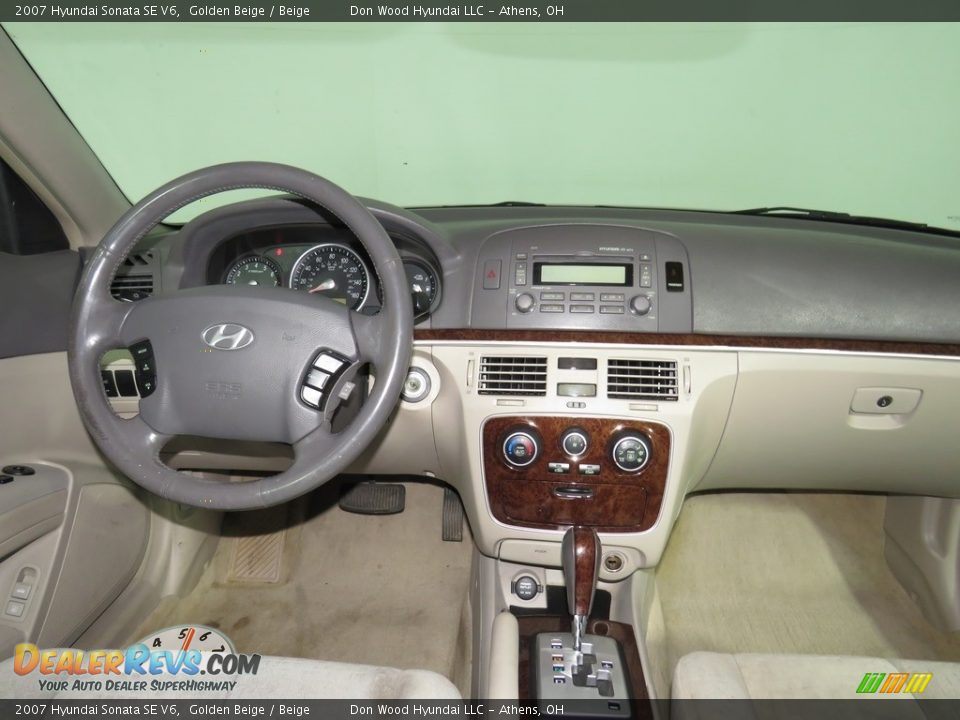 2007 Hyundai Sonata SE V6 Golden Beige / Beige Photo #28