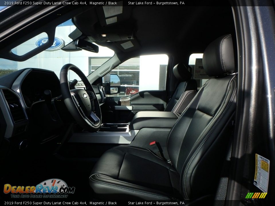 2019 Ford F250 Super Duty Lariat Crew Cab 4x4 Magnetic / Black Photo #9
