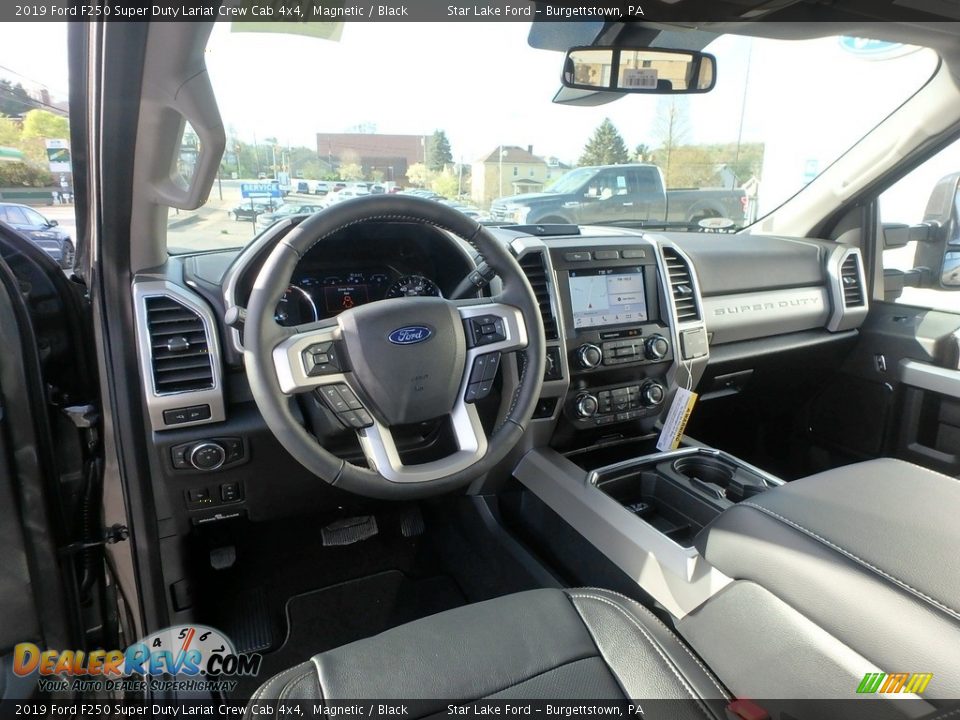 2019 Ford F250 Super Duty Lariat Crew Cab 4x4 Magnetic / Black Photo #11