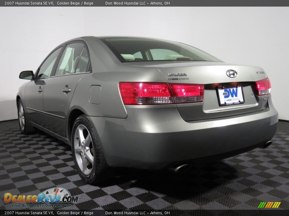 2007 Hyundai Sonata SE V6 Golden Beige / Beige Photo #31