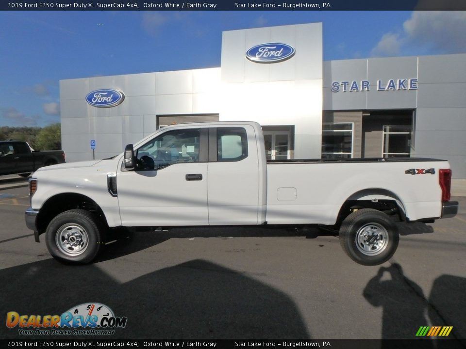 2019 Ford F250 Super Duty XL SuperCab 4x4 Oxford White / Earth Gray Photo #9