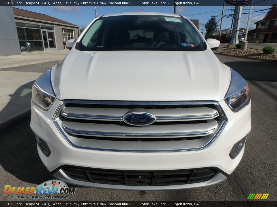 2019 Ford Escape SE 4WD White Platinum / Chromite Gray/Charcoal Black Photo #2
