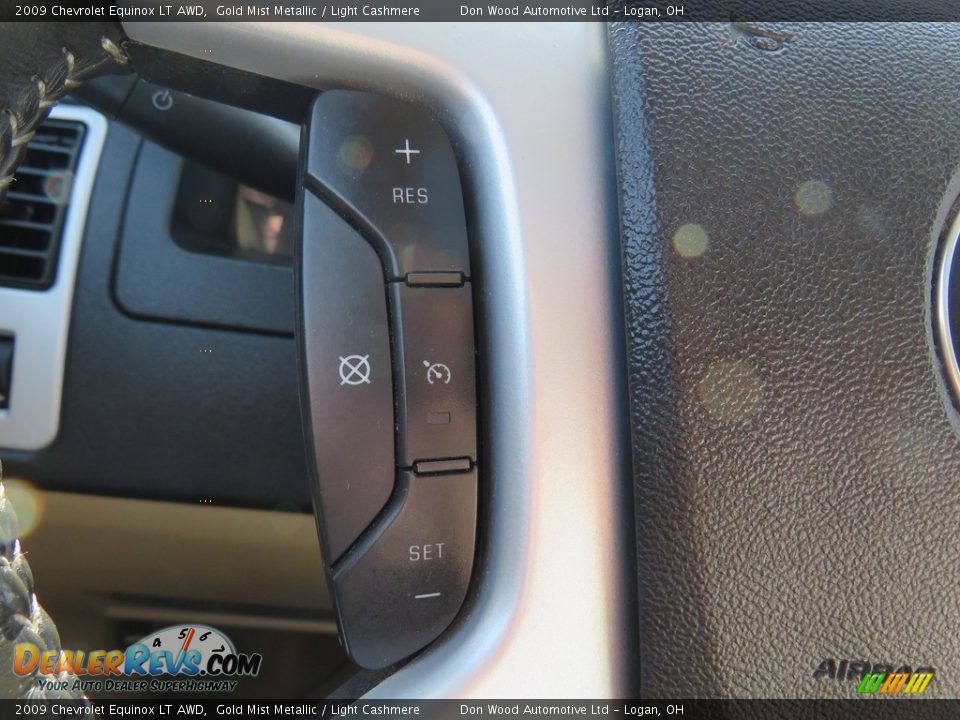 2009 Chevrolet Equinox LT AWD Gold Mist Metallic / Light Cashmere Photo #20