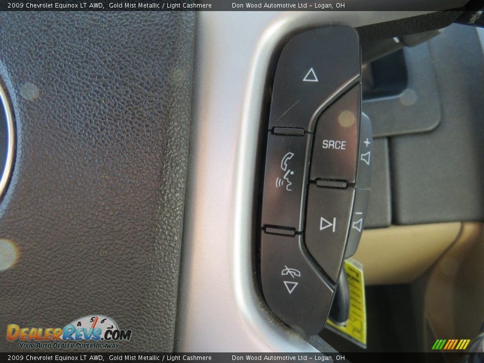 2009 Chevrolet Equinox LT AWD Gold Mist Metallic / Light Cashmere Photo #21