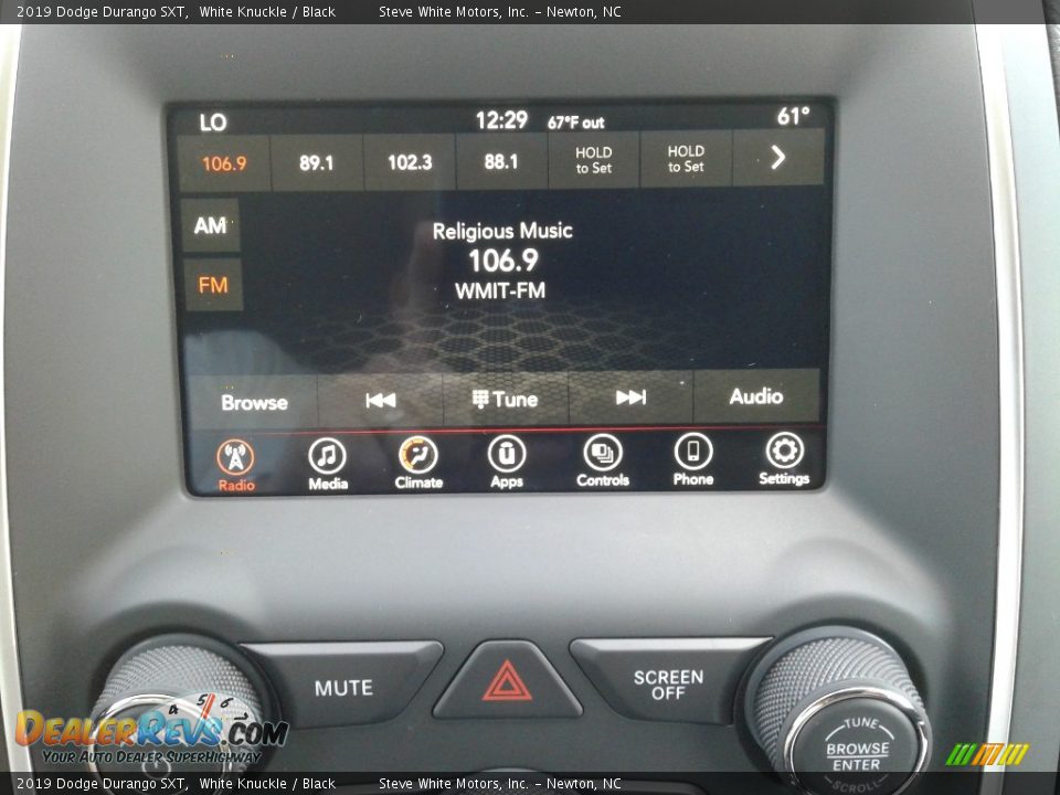 2019 Dodge Durango SXT White Knuckle / Black Photo #23