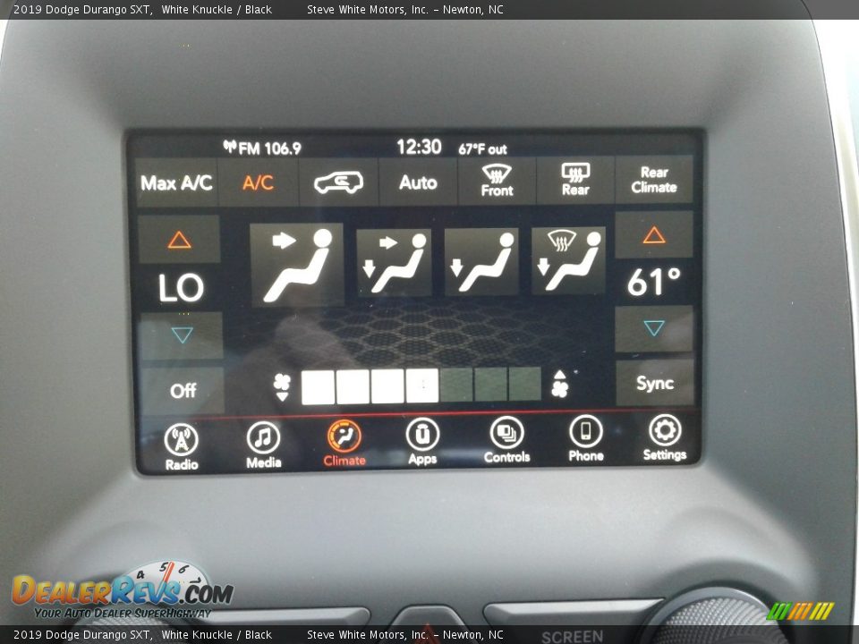 2019 Dodge Durango SXT White Knuckle / Black Photo #25