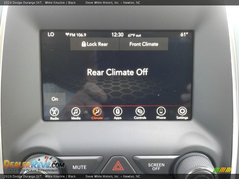 2019 Dodge Durango SXT White Knuckle / Black Photo #26