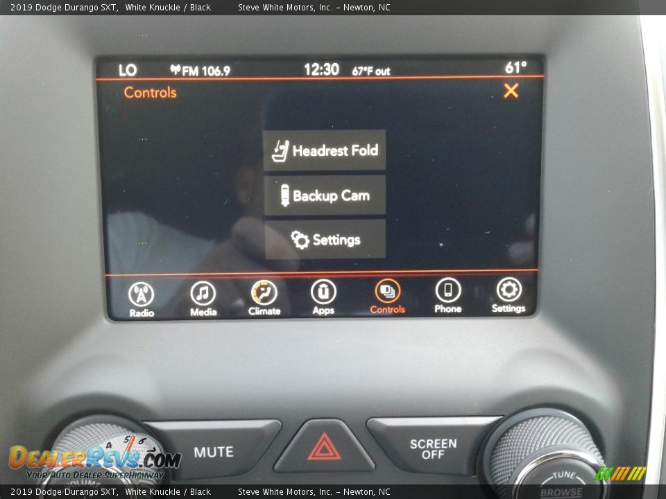 2019 Dodge Durango SXT White Knuckle / Black Photo #27