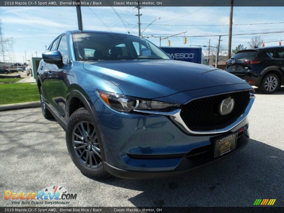2019 Mazda CX-5 Sport AWD Eternal Blue Mica / Black Photo #1