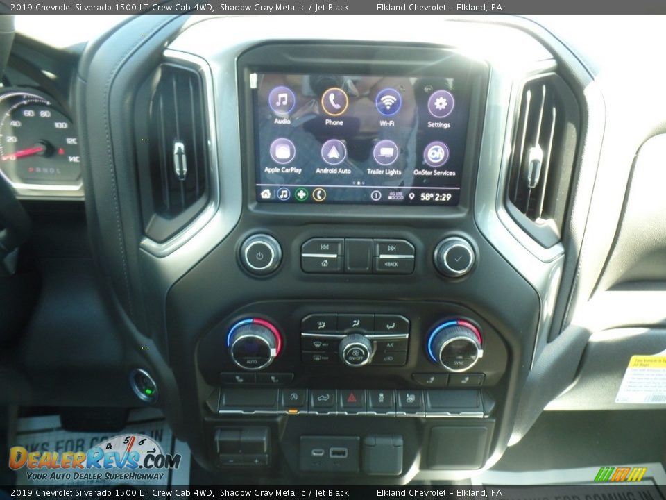 2019 Chevrolet Silverado 1500 LT Crew Cab 4WD Shadow Gray Metallic / Jet Black Photo #24