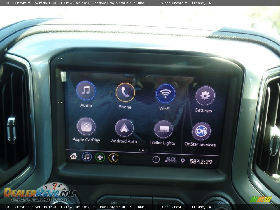 2019 Chevrolet Silverado 1500 LT Crew Cab 4WD Shadow Gray Metallic / Jet Black Photo #25