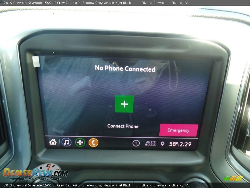 2019 Chevrolet Silverado 1500 LT Crew Cab 4WD Shadow Gray Metallic / Jet Black Photo #27